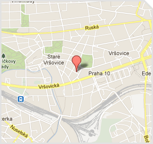 Mapa - Dankar stěhování Praha